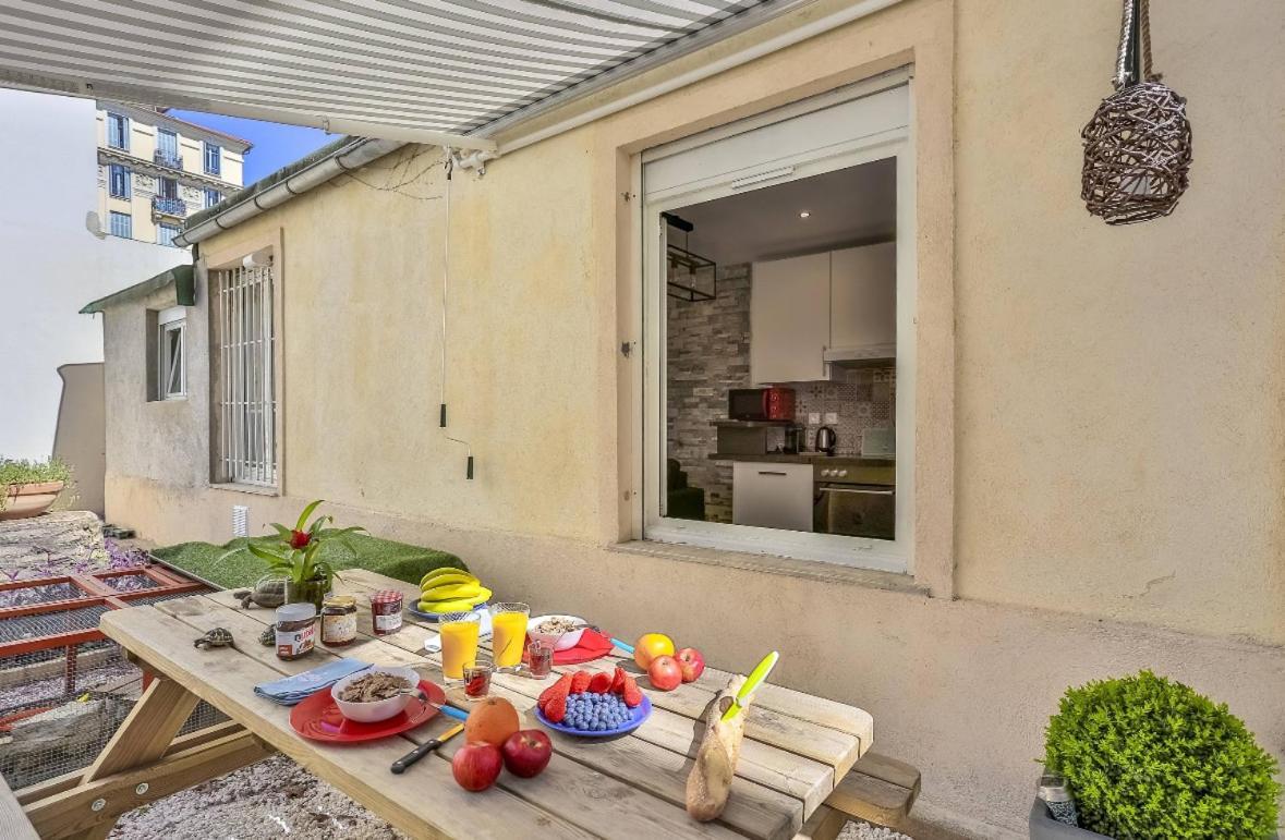 Le Refuge Avec Terrasse Et Jardin, En Plein Centre-Ville, Gare 5 Minutes A Pieds Nice Luaran gambar